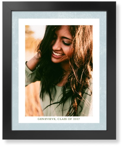 Bold Frame Art Print, Black, Signature Card Stock, 16x20, Blue, rain