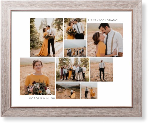 Gallery of Nine Art Print, Rustic, Signature Card Stock, 16x20, Multicolor, multi