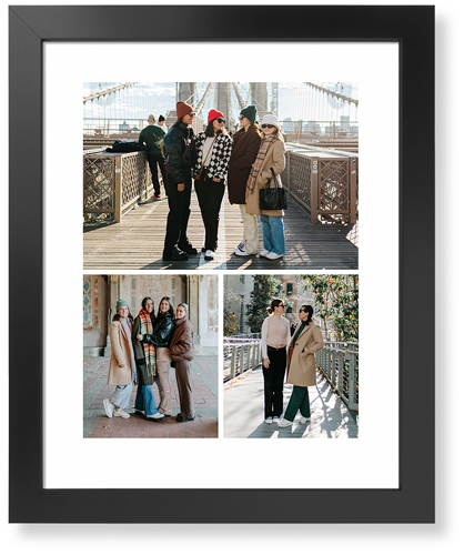 Gallery of Three Portrait Art Print, Black, Signature Card Stock, 16x20, Multicolor, multi