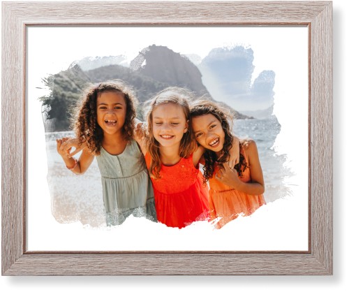 Brushed Moments Landscape Art Print, -Rustic-White-Signature Card Stock-16x20