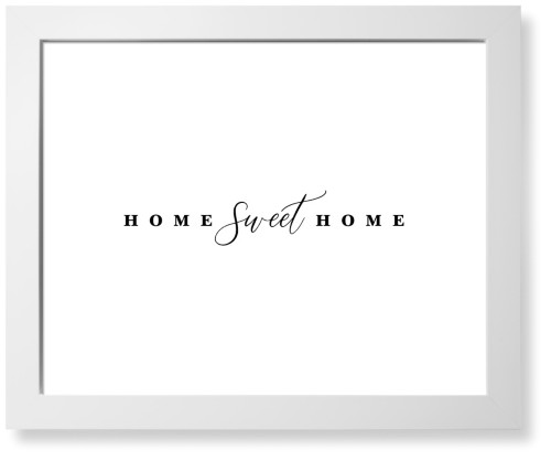 Home Sweet Home Script Art Print