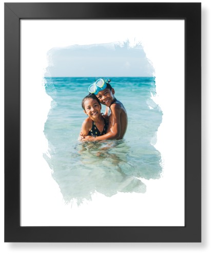 Brushed Moments Art Print, -Black-White-Signature Card Stock-16x20