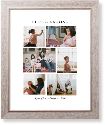 Montage Of Memories Art Print, Rustic, Signature Card Stock, 16x20white