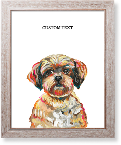 Shih Tzu Custom Text Art Print