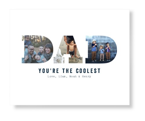 Dad Art Print, No Frame, Signature Card Stock, 16x20white