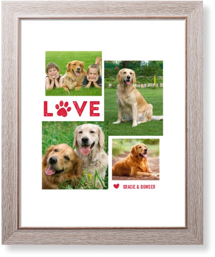 Pet Love Art Print, Rustic, Signature Card Stock, 16x20white