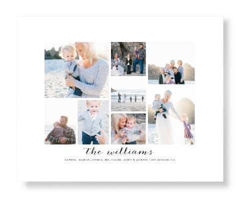 Clean Gallery Collage of Eight Art Print, -No Frame-Multicolor-Signature Card Stock-16x20