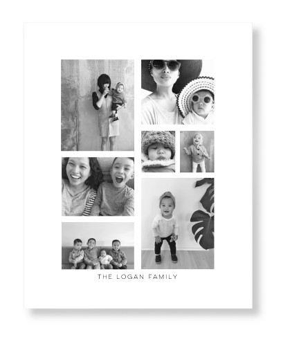 Vertical Gallery Collage of Seven Art Print, No Frame, Signature Card Stock, 16x20multi