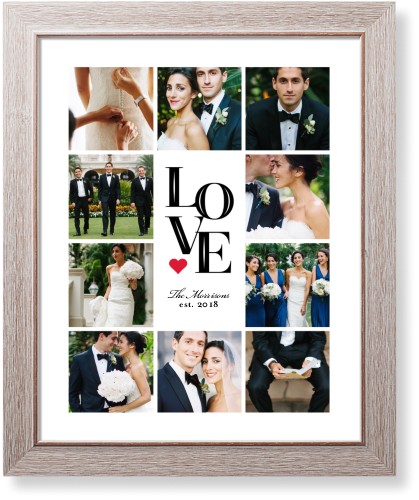 Stacked Love Art Print, Rustic, Signature Card Stock, 16x20white