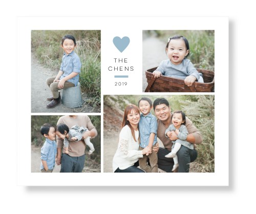 Contemporary Heart Collage Art Print, No Frame, Signature Card Stock, 16x20celeste