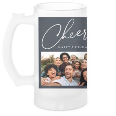 Fancy Initial Engraved Wedding Party Beer Stein Personalized for