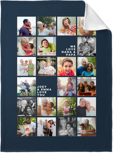 Grid Gallery Of Twenty Two Fleece Photo Blanket by Shutterfly