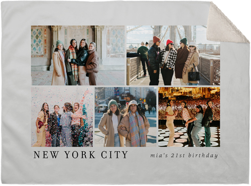 Landscape Gallery Of Five Fleece Photo Blanket, Sherpa, 30x40, Multicolor, multi