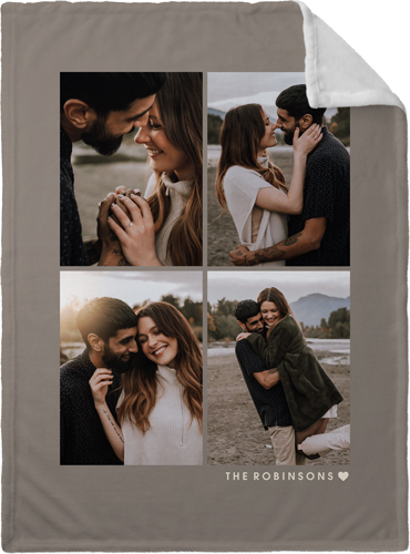 Modern Beige Fleece Blanket