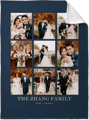 Grid Gallery Of Nine Portrait Fleece Photo Blanket, Fleece, 30x40, Multicolor, multi