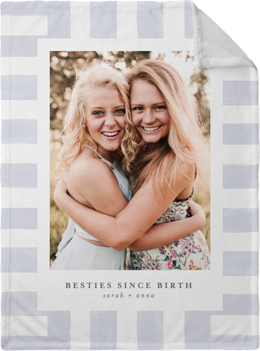 Watercolor Stripes Fleece Photo Blanket, Plush Fleece, 30x40, Purple, purple haze