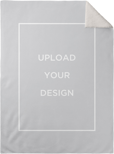 Upload Your Own Design Fleece Photo Blanket, Sherpa, 30x40, Multicolor, multi