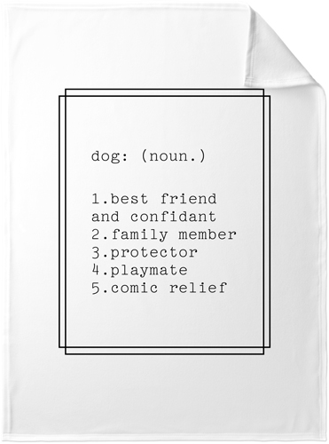 Simply Chic Definition Fleece Photo Blanket, Fleece, 30x40, White, white