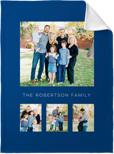 Gallery of Four Vertical Fleece Photo Blanket, Fleece, 30x40, Multicolor