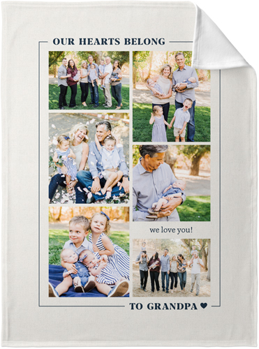 In Our Hearts Memorial Fleece Photo Blanket by Shutterfly