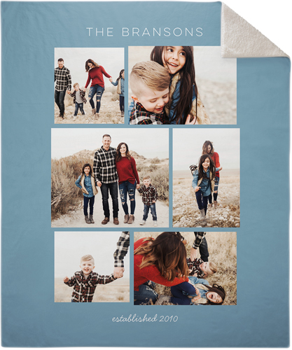 Gallery Montage of Memories Fleece Photo Blanket, Sherpa, 50x60, Multicolor