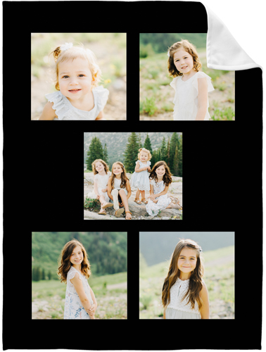 Gallery of Five Fleece Photo Blanket, Fleece, 50x60, Multicolor, multi