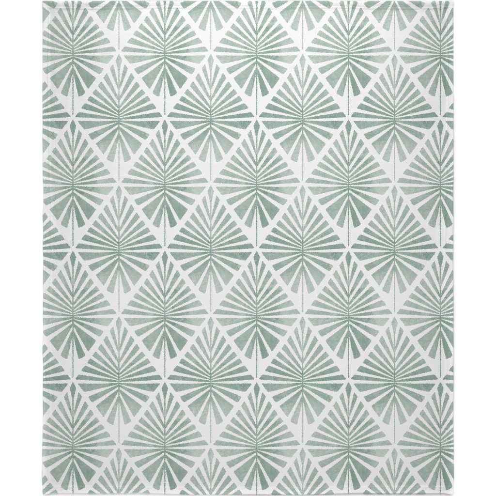 Laguna - Green Blanket, Fleece, 50x60, Green