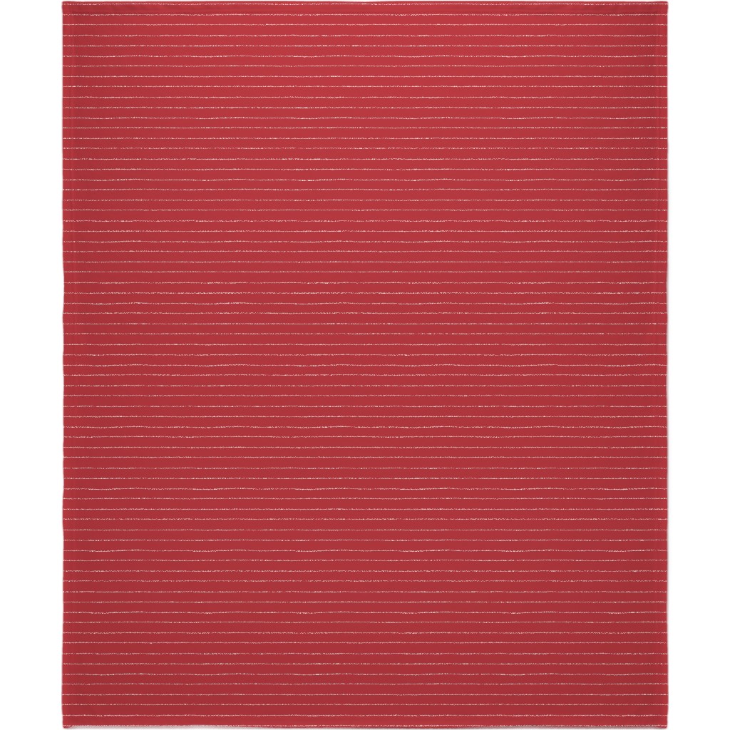 Christmas Stripes Blanket, Fleece, 50x60, Red