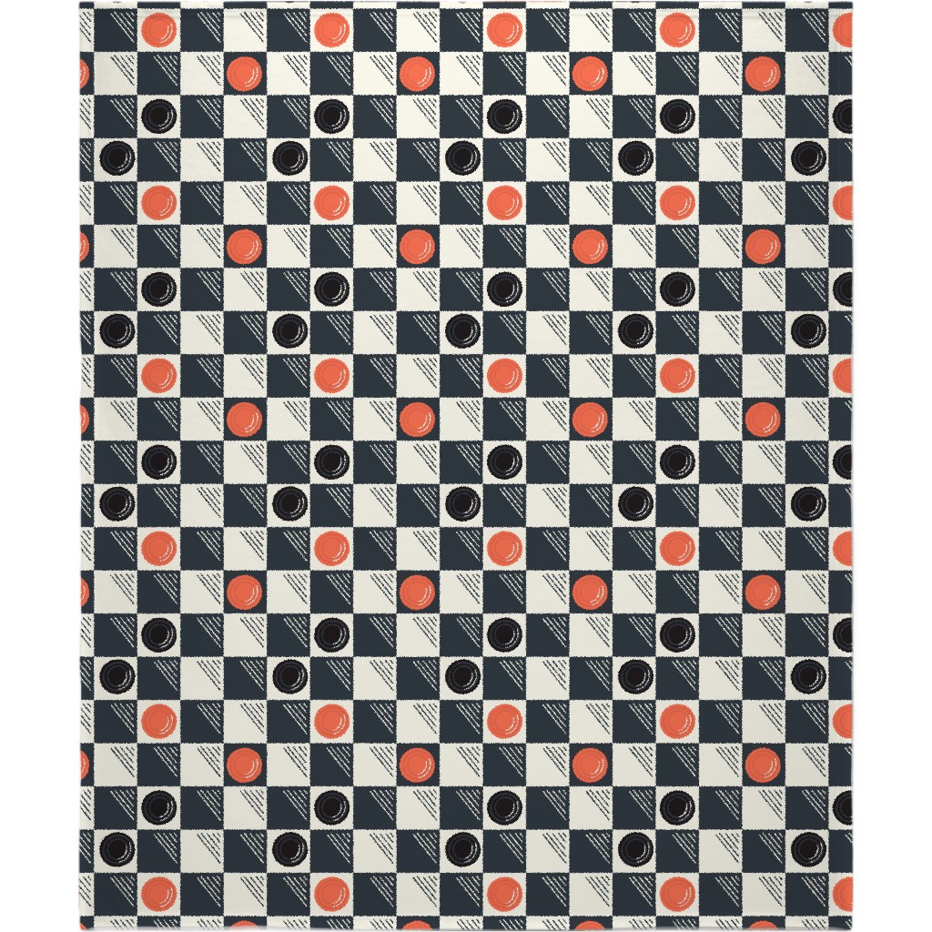 Checkers Blanket, Fleece, 50x60, Multicolor