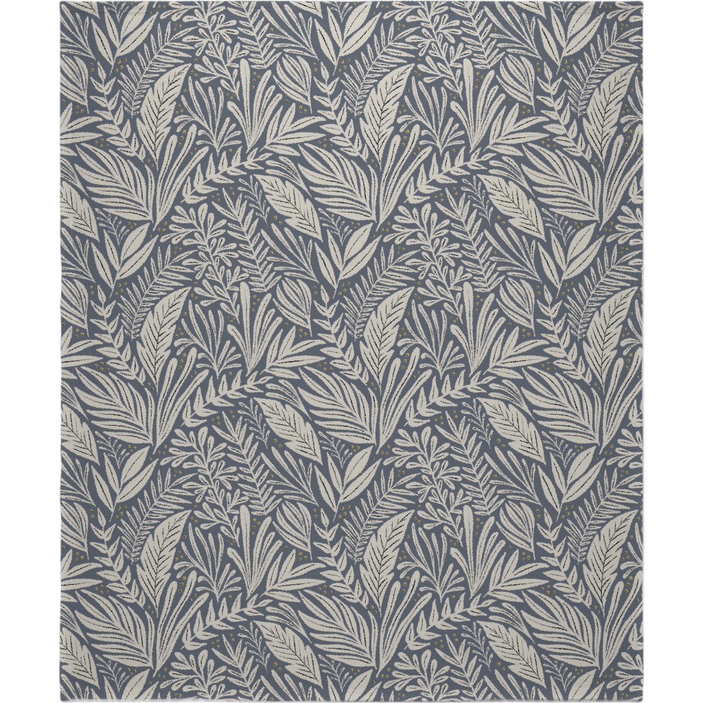 Annette Blanket, Fleece, 50x60, Gray, Cool Gray