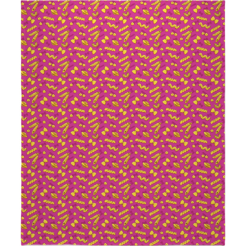 Pasta Blanket, Fleece, 50x60, Pink