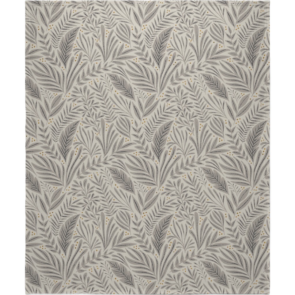 Annette Blanket, Fleece, 50x60, Gray, Silver Lining