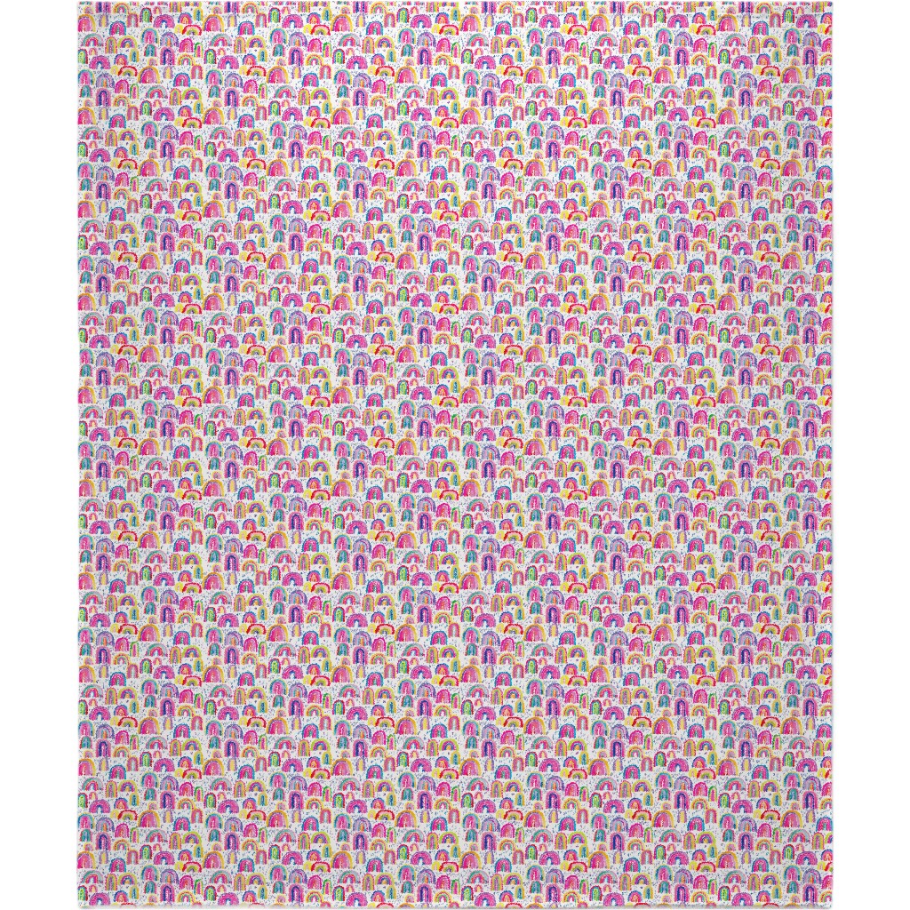 Rainbows Watercolor - Multi Blanket, Fleece, 50x60, Multicolor