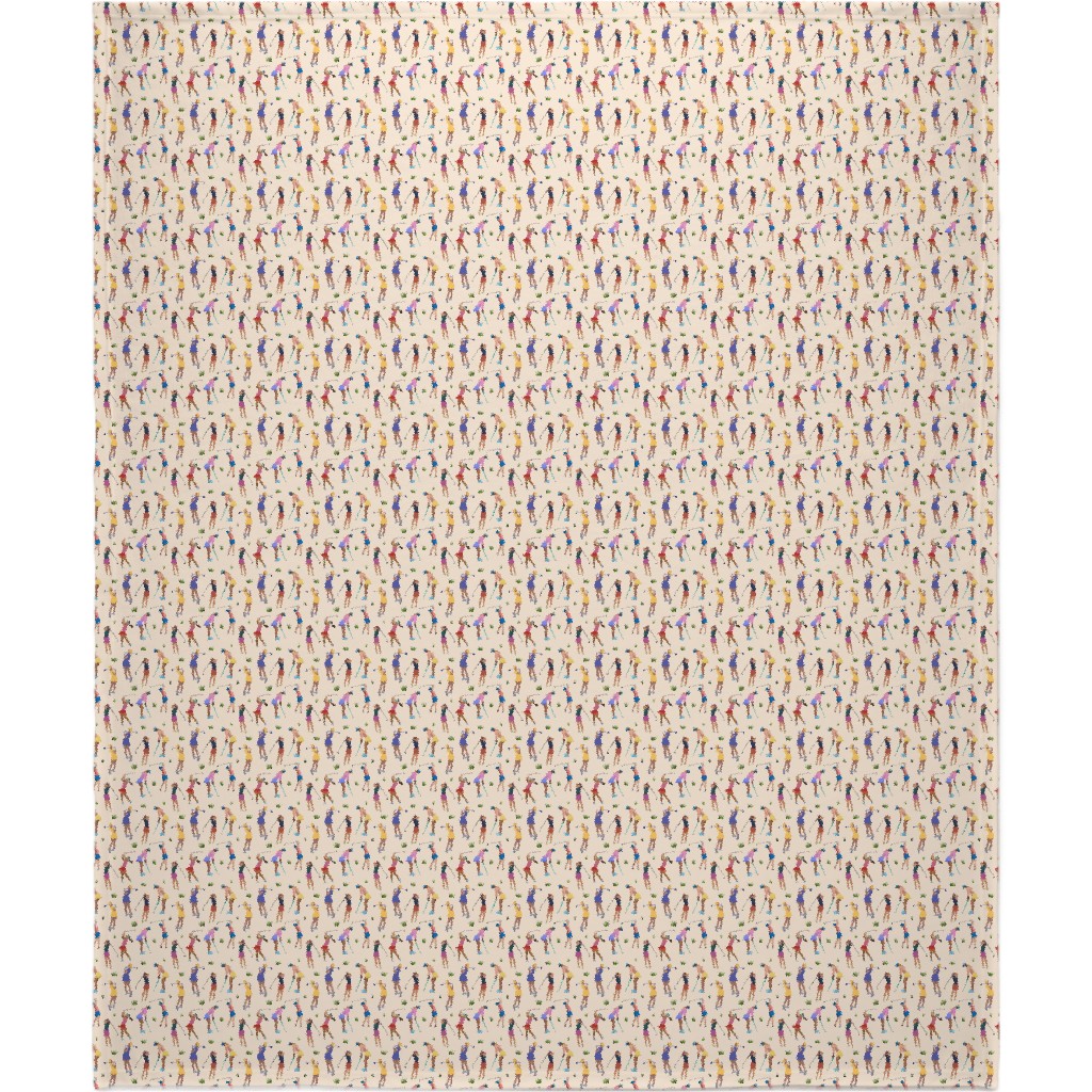 Golf Girls Blanket, Fleece, 50x60, Beige, Sand