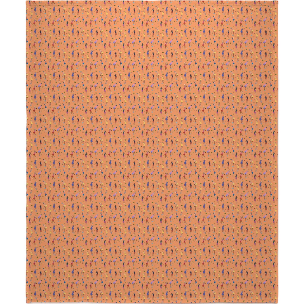 Golf Girls Blanket, Fleece, 50x60, Orange