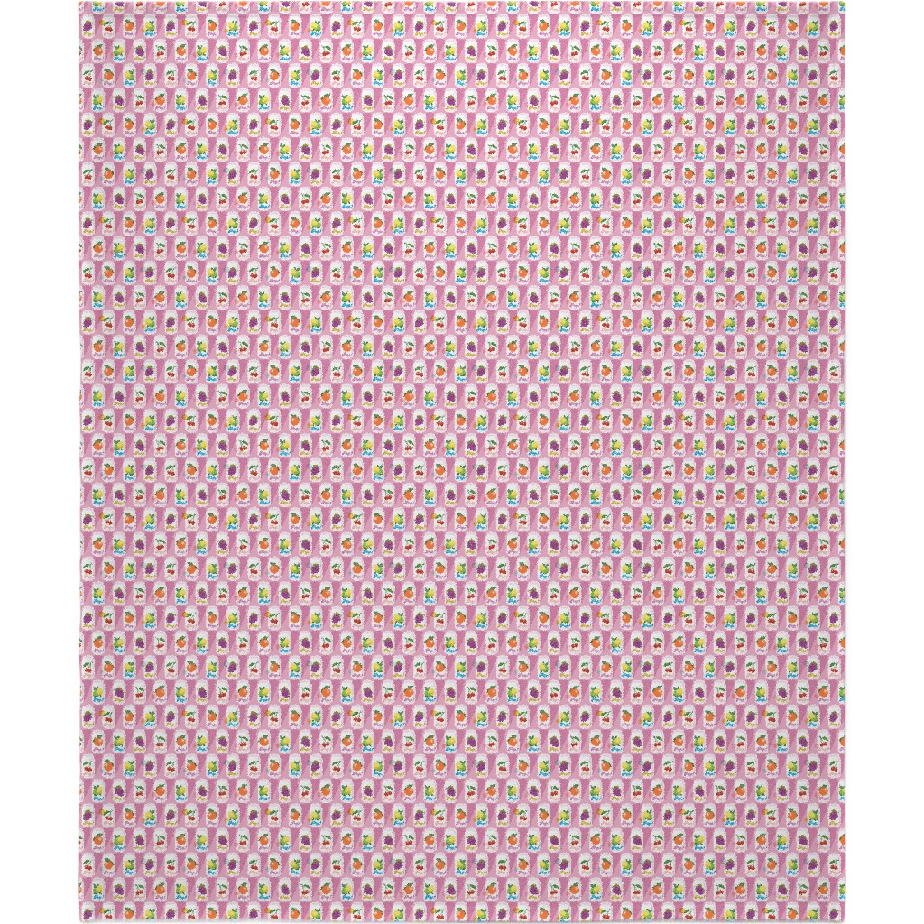 Fruit Pop! Blanket, Fleece, 50x60, Pink, Watermelon