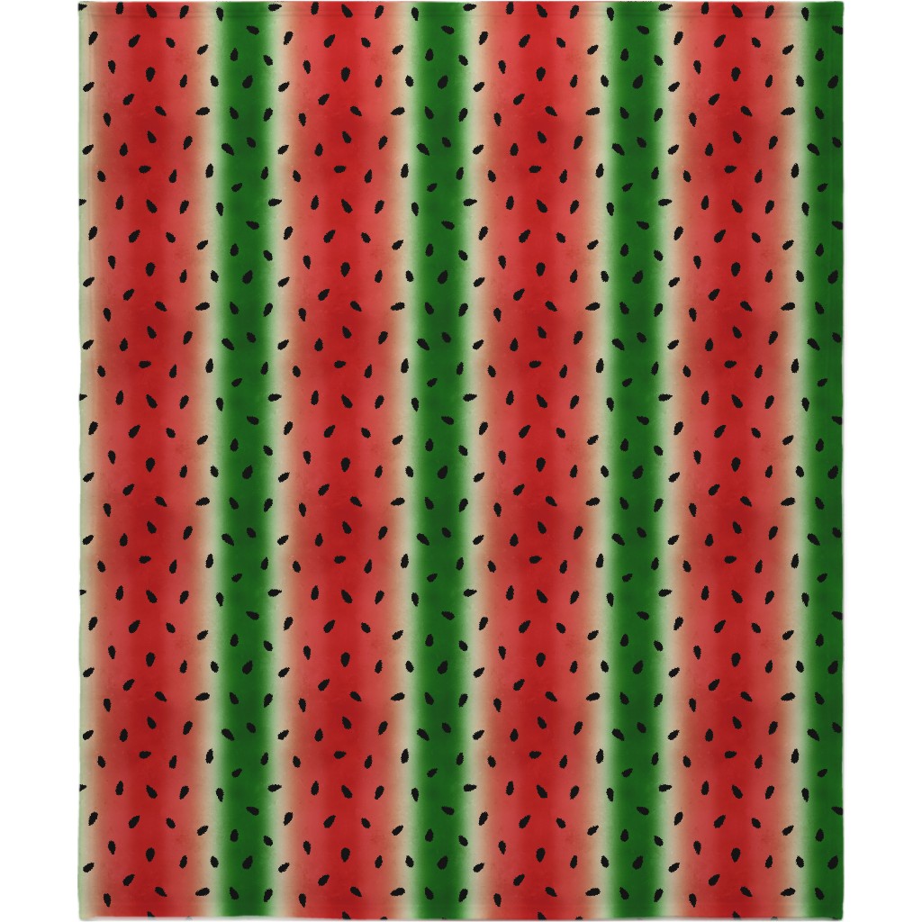 Watermelon Diagonal Stripes Blanket, Fleece, 50x60, Multicolor