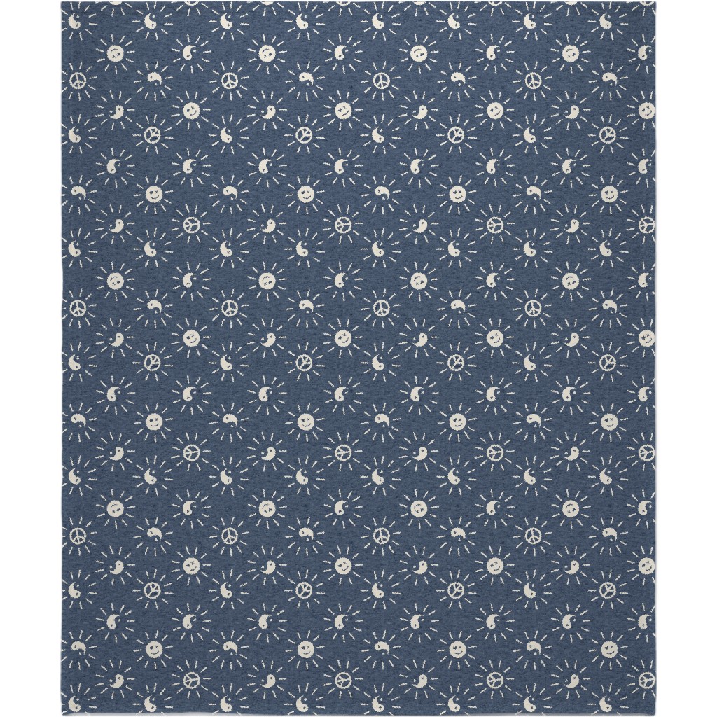 Cool Vibes Blanket, Fleece, 50x60, Blue, Blue Suede