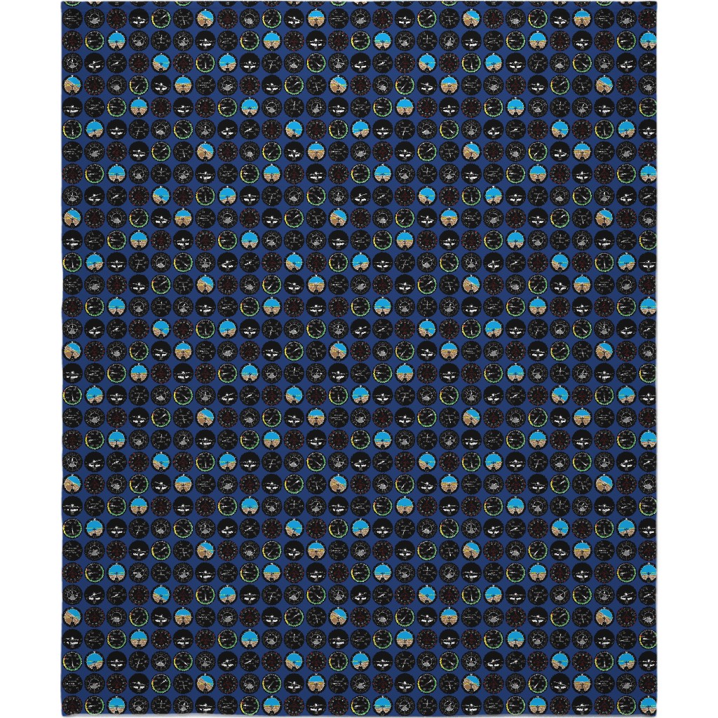 Flight Deck Blanket, Fleece, 50x60, Blue