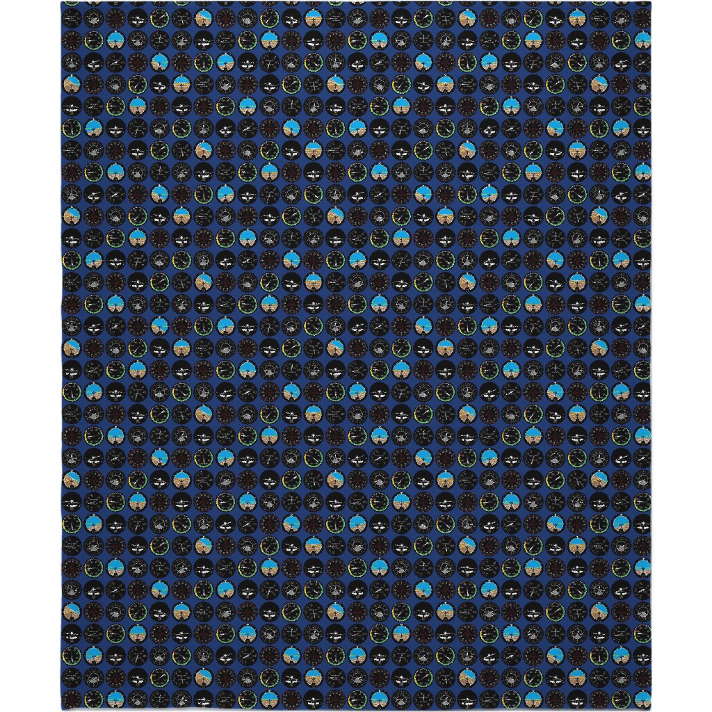 Flight Deck Blanket, Fleece, 50x60, Blue