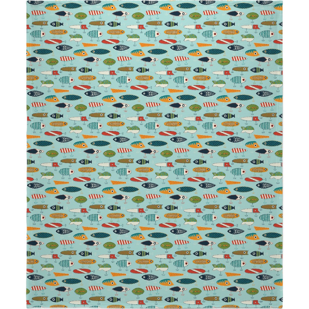 Hooked Up Blanket, Fleece, 50x60, Multicolor, Frost