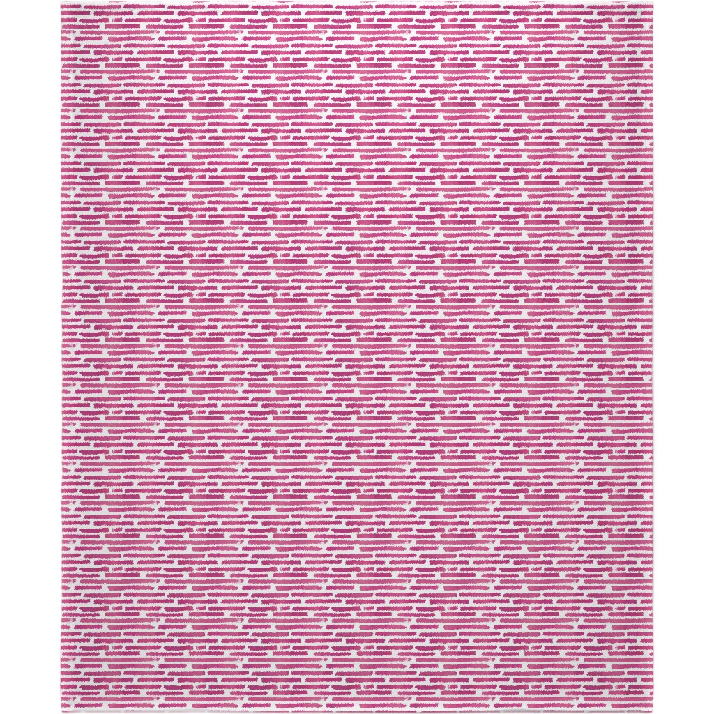Watercolor Stripes - Berry Blanket, Fleece, 50x60, Purple