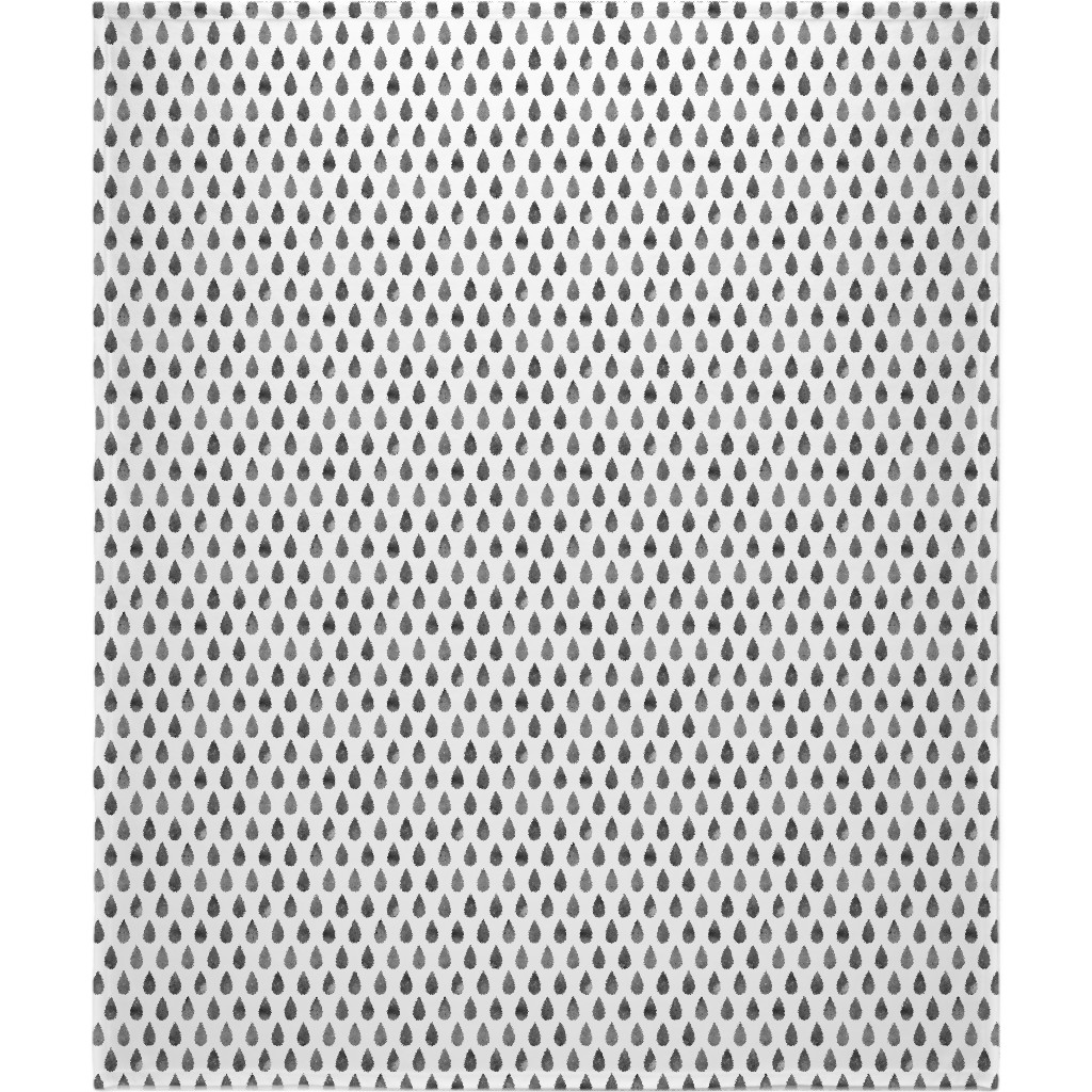Drops Blanket, Fleece, 50x60, Gray, Fog