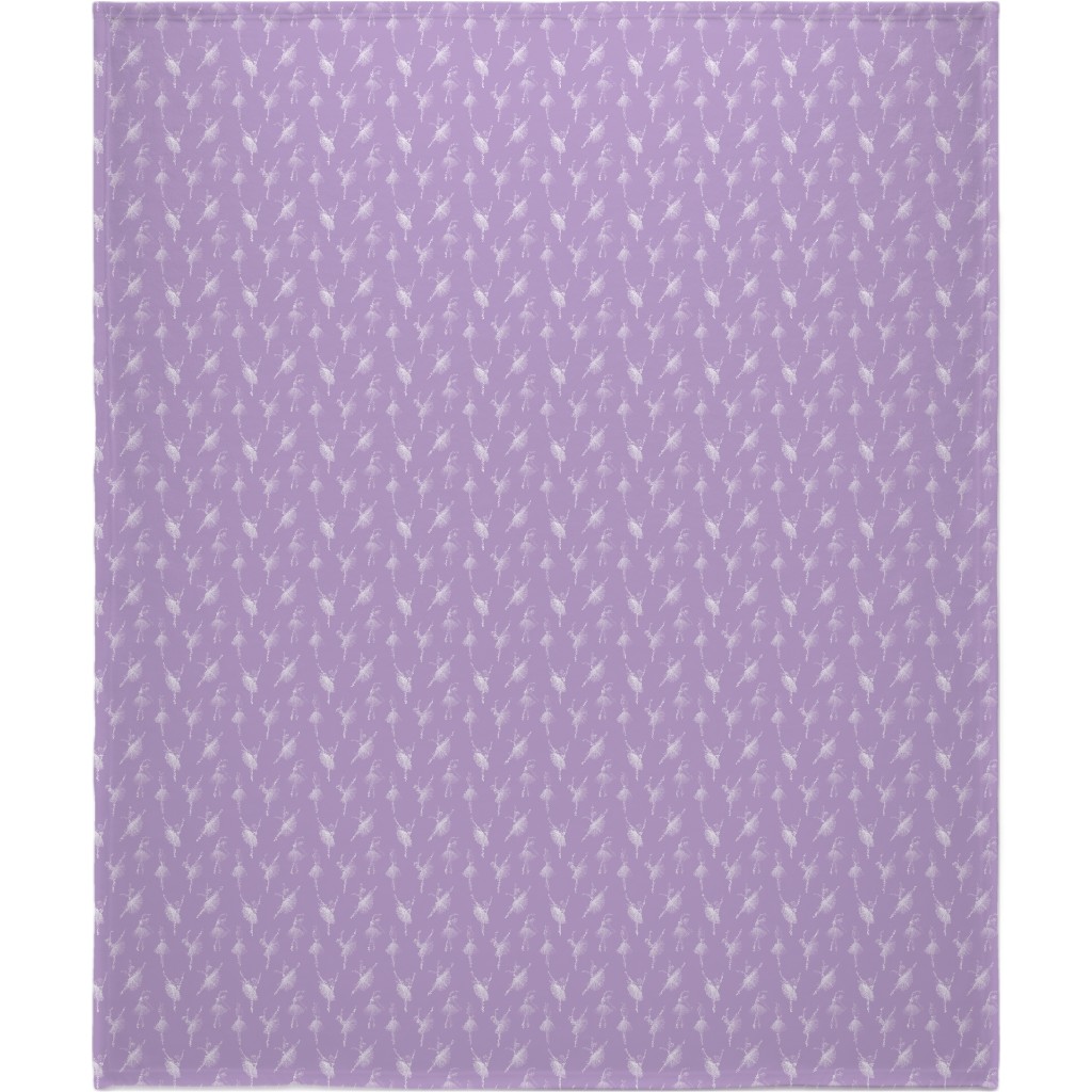 Ballerinas Blanket, Fleece, 50x60, Purple
