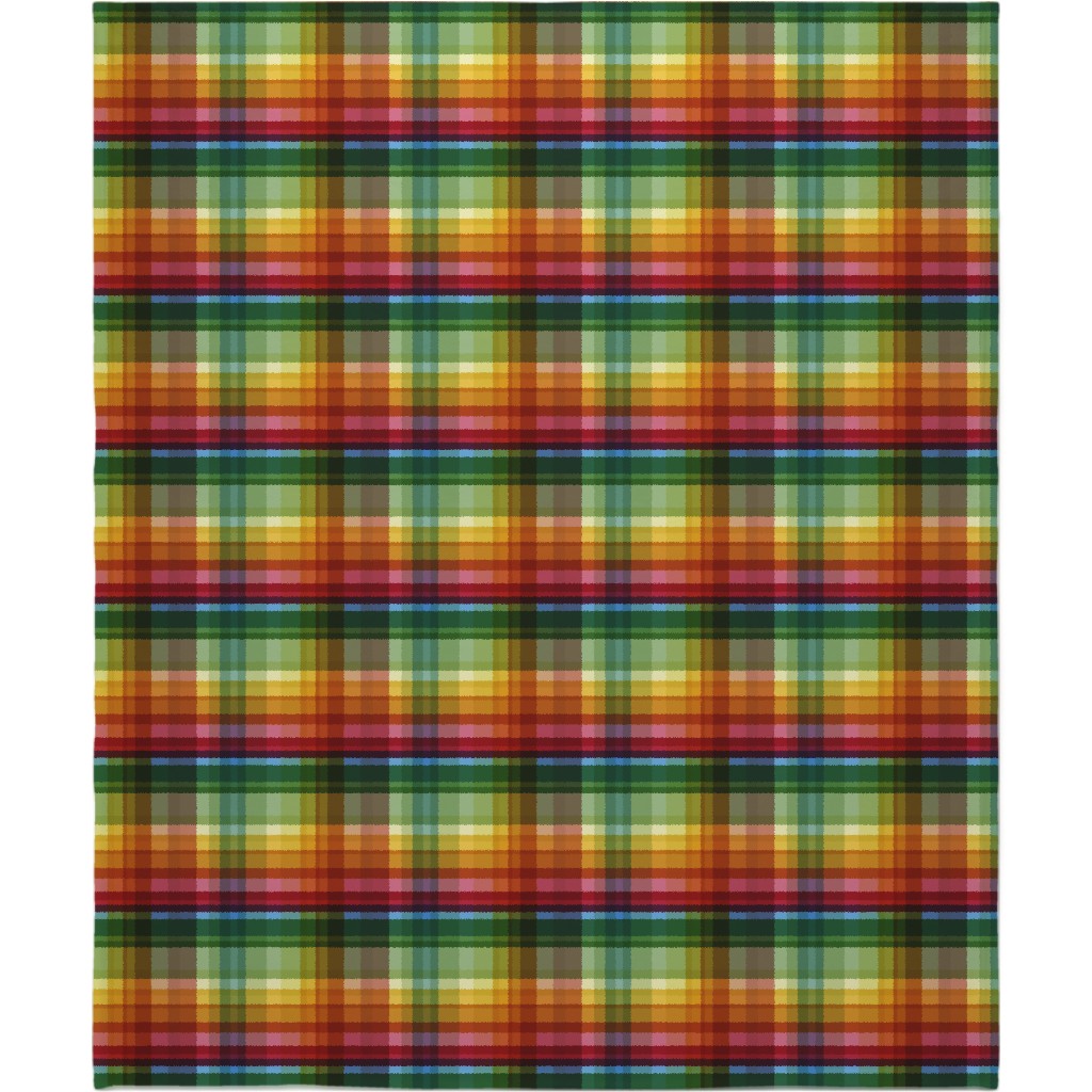 Gingham Fleece Blanket