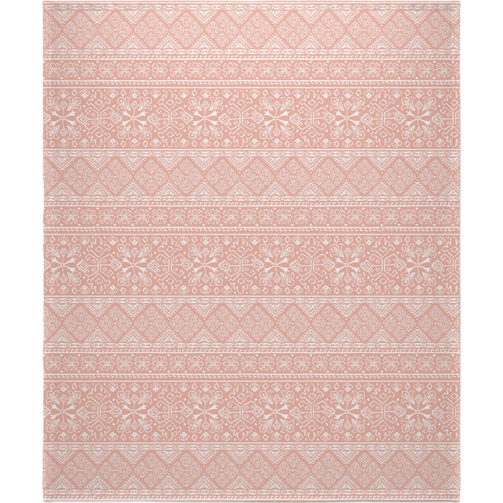 Grand Bazaar - Blush Pink Blanket, Fleece, 50x60, Pink, Bright Pink