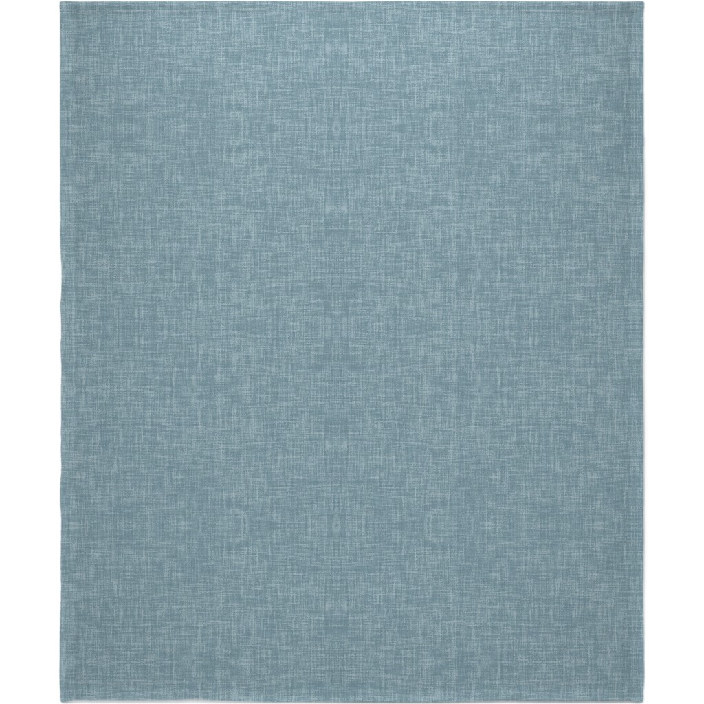 Vintage Linen Blanket, Fleece, 50x60, Blue, Marine Layer