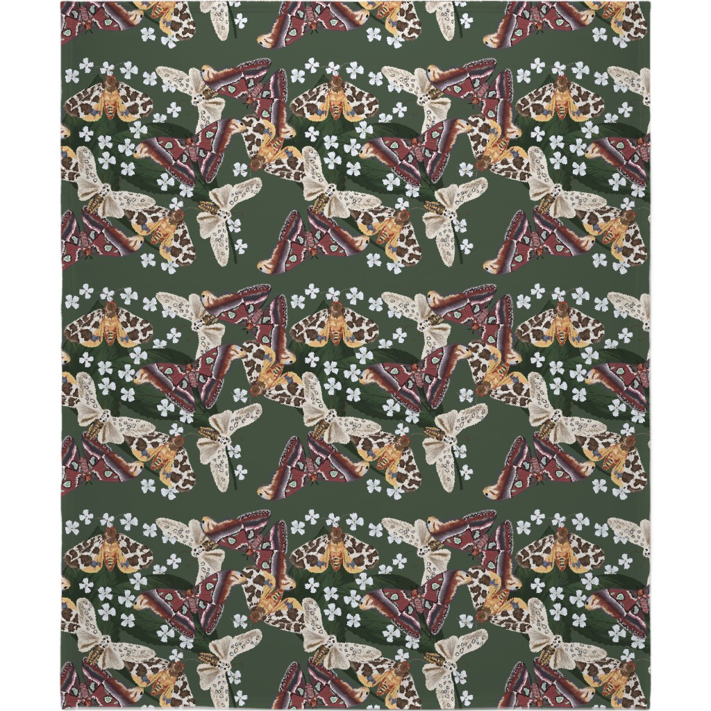 Moth Frenzy - Multi Blanket, Fleece, 50x60, Multicolor