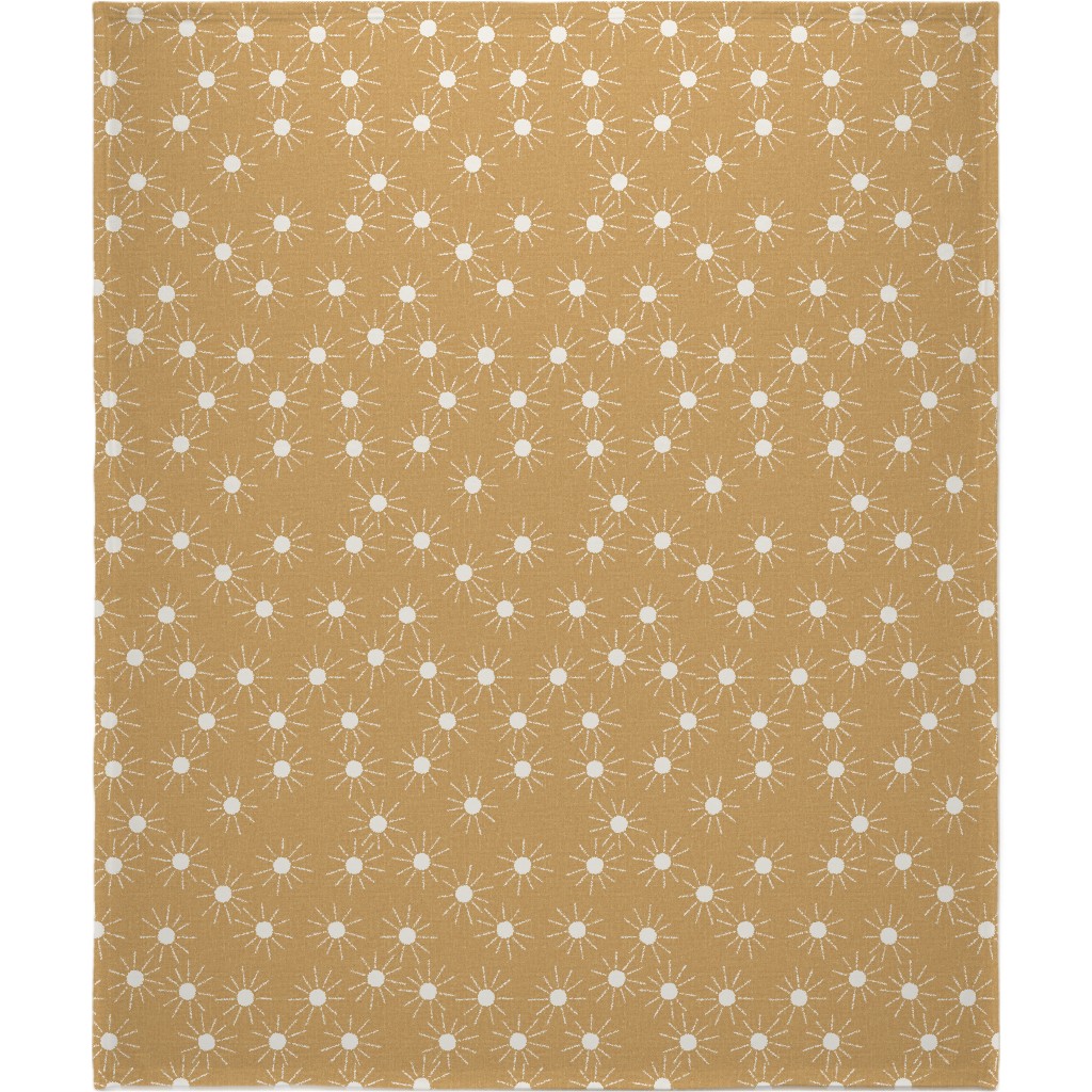 Summer Sunshine - Mustard Yellow Blanket, Fleece, 50x60, Yellow