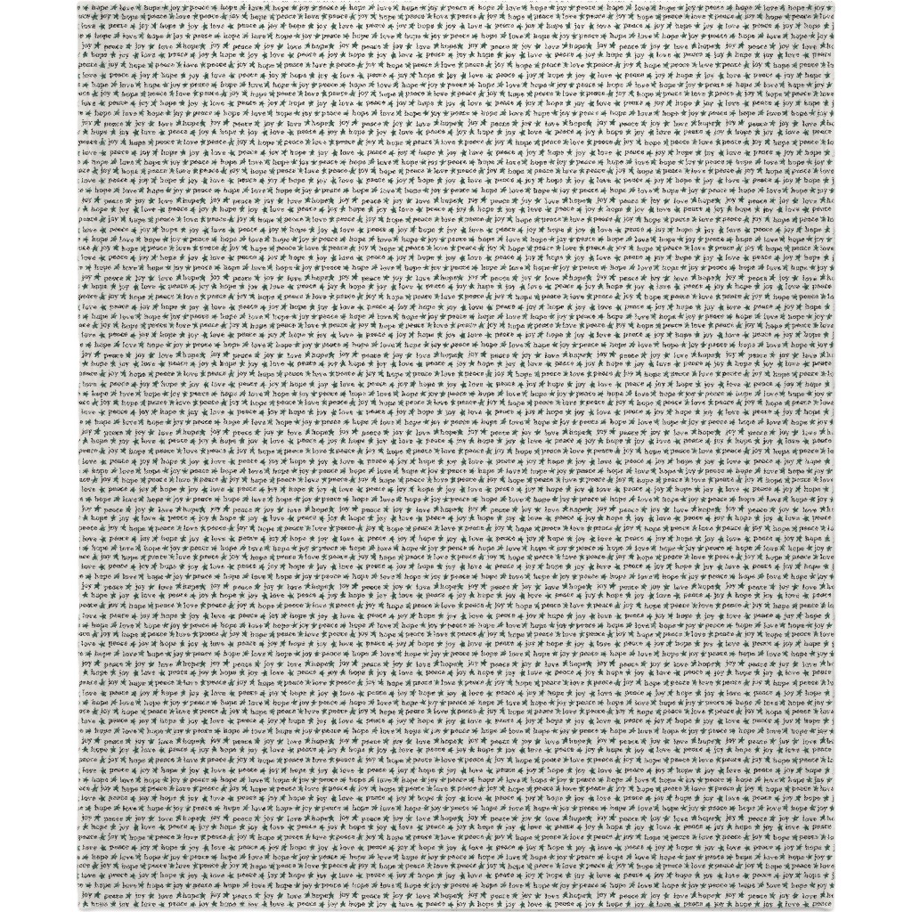 Peace Love Hope Joy - Beige Blanket, Plush Fleece, 50x60, Beige, Pearl